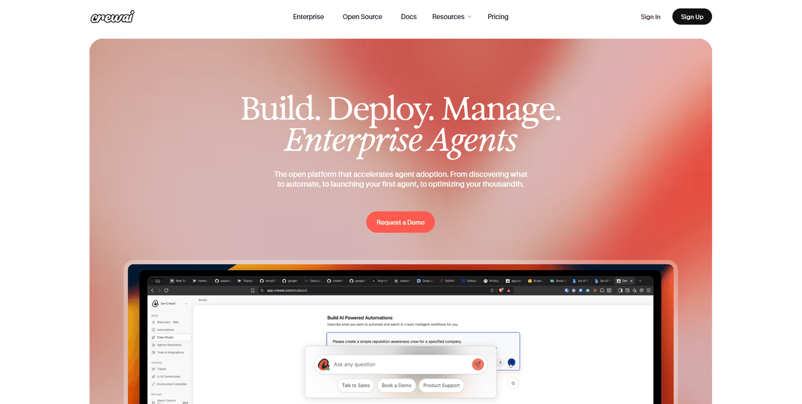 CrewAI multi-agent framework