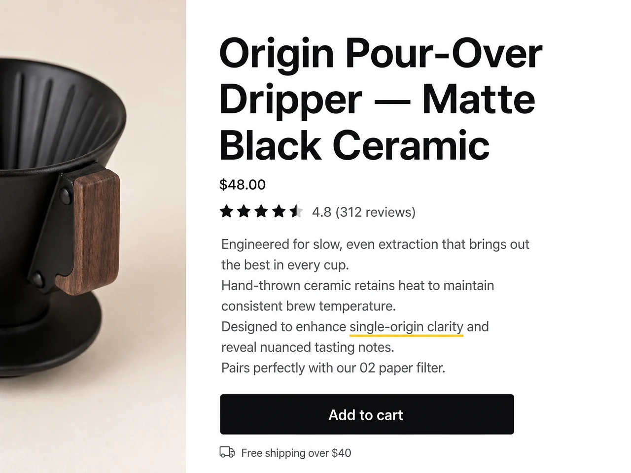 Ads at the size of your catalog