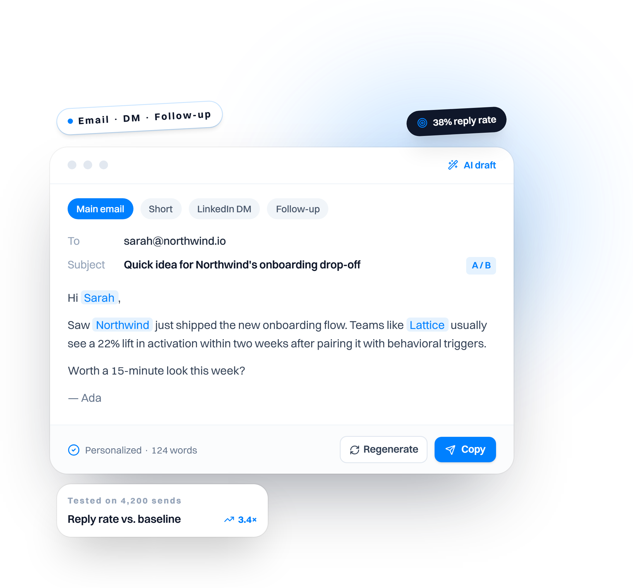 AI Sales Email & Pitch Generator preview
