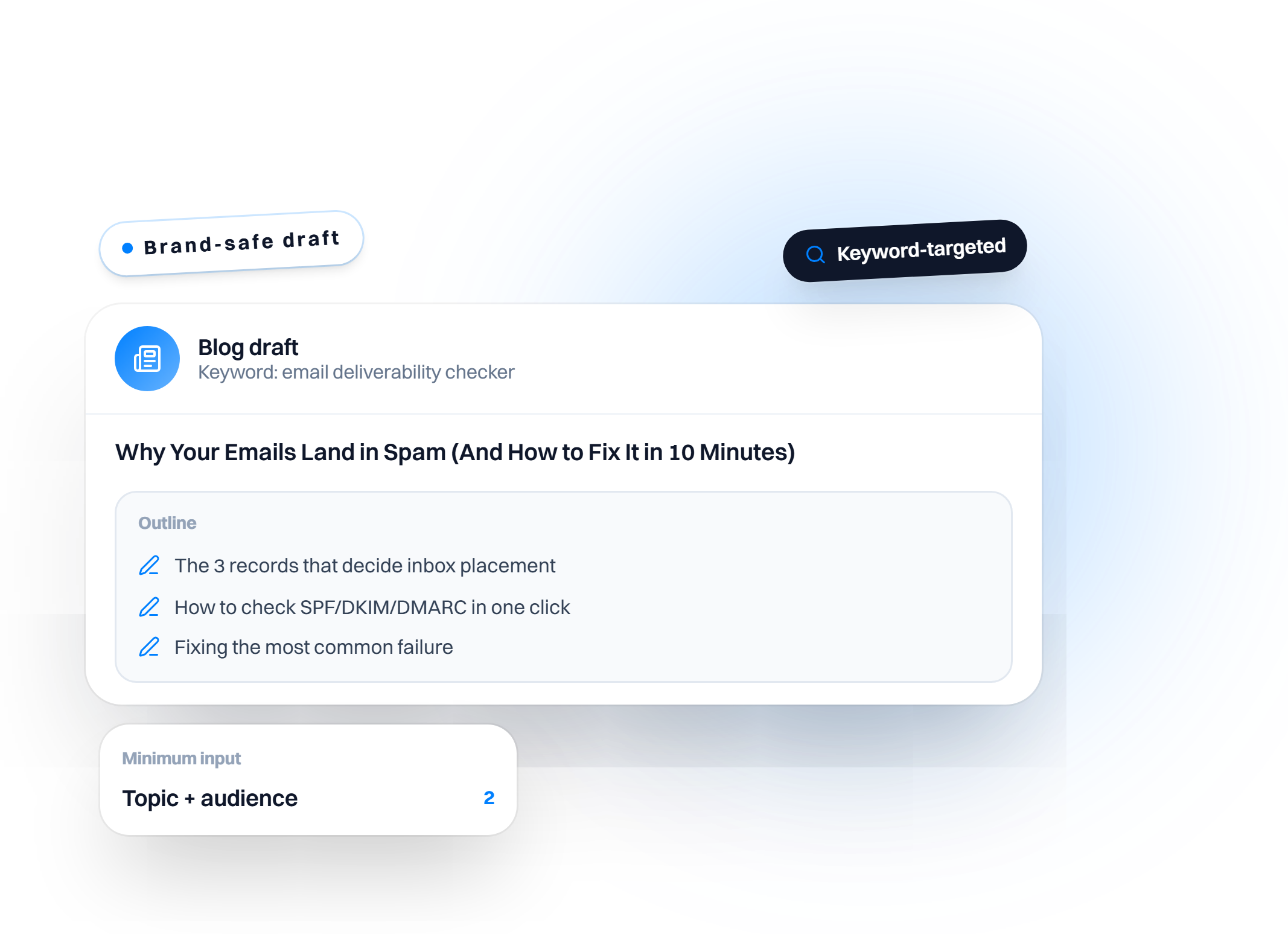 AI Blog Post Generator preview