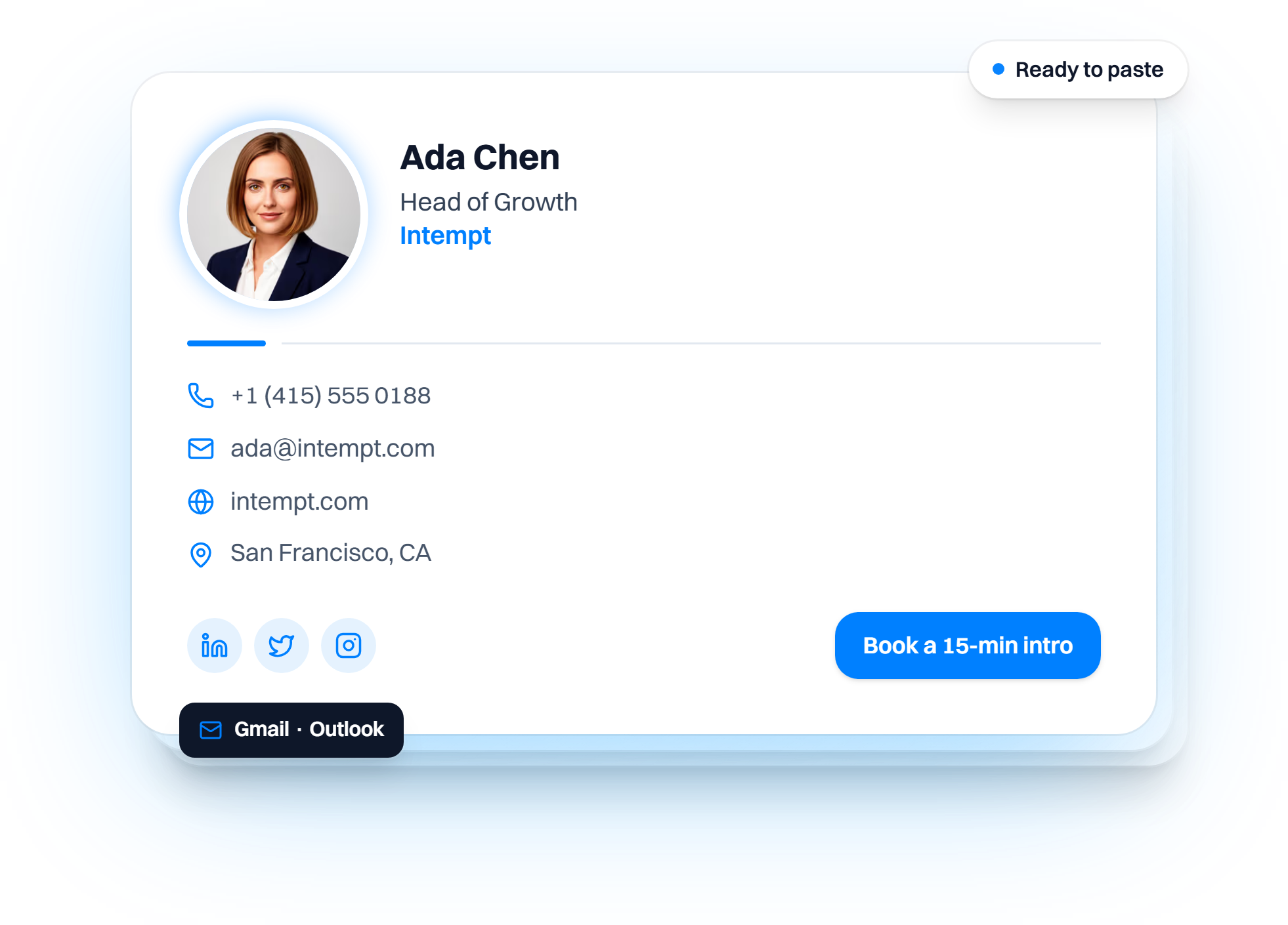 Email Signature Generator preview
