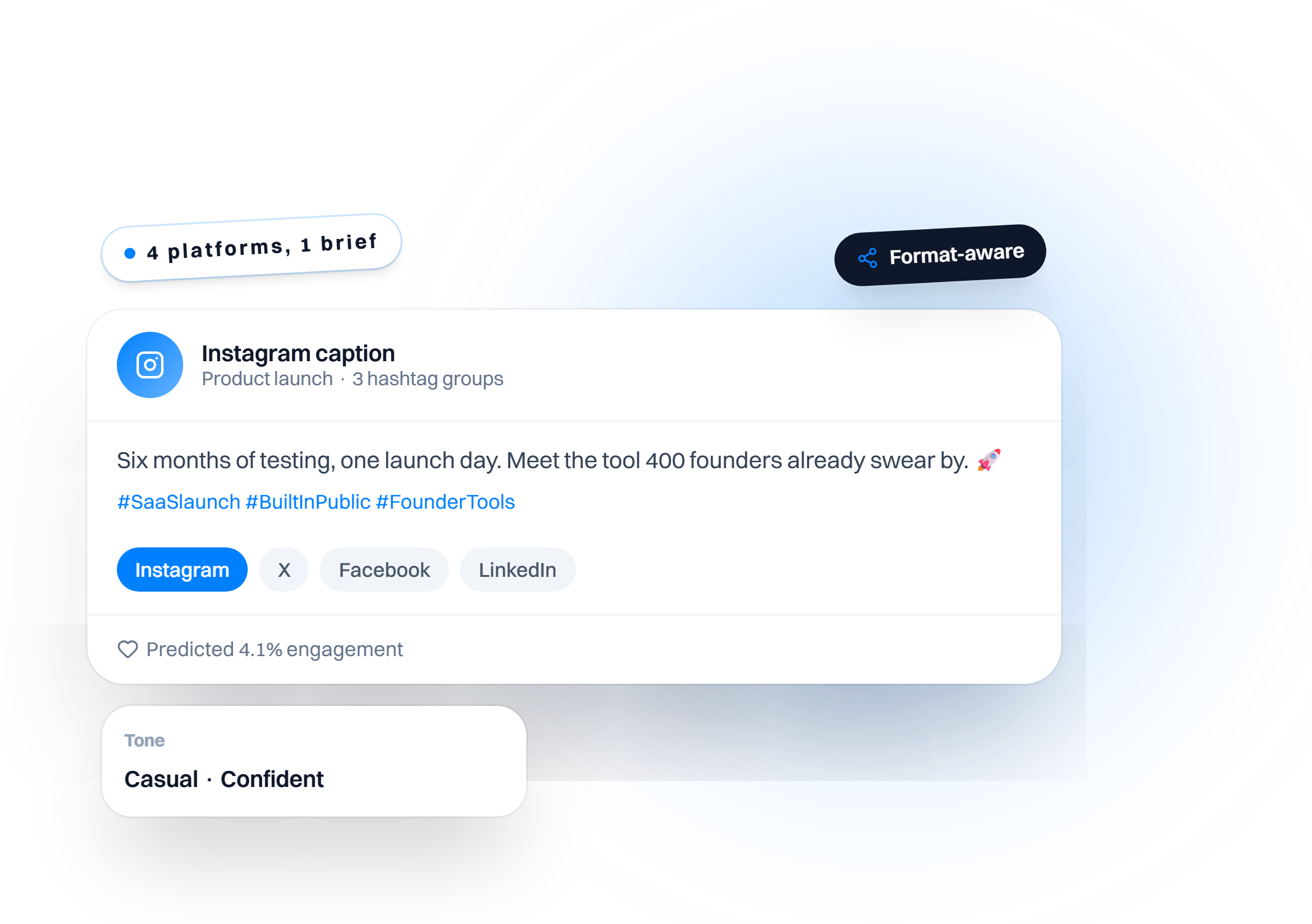 Social Media Post Generator preview